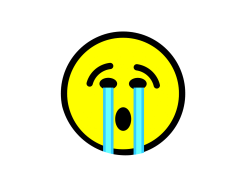 emoji crying emoticon