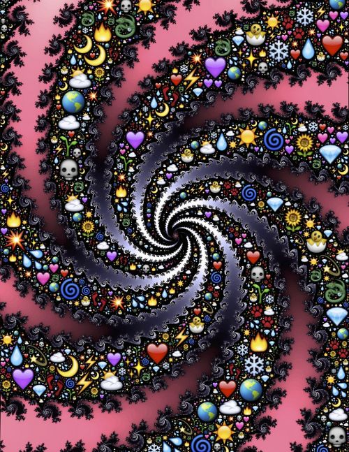 emoji spiral fractal