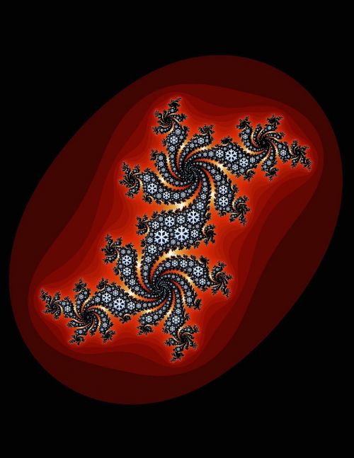 emoji snowflakes fractal