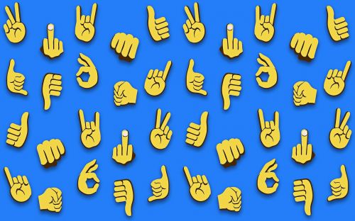 emojis hands fingers