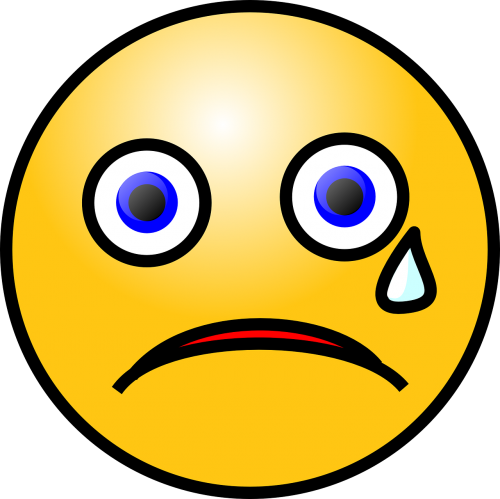 emoticon cry sad