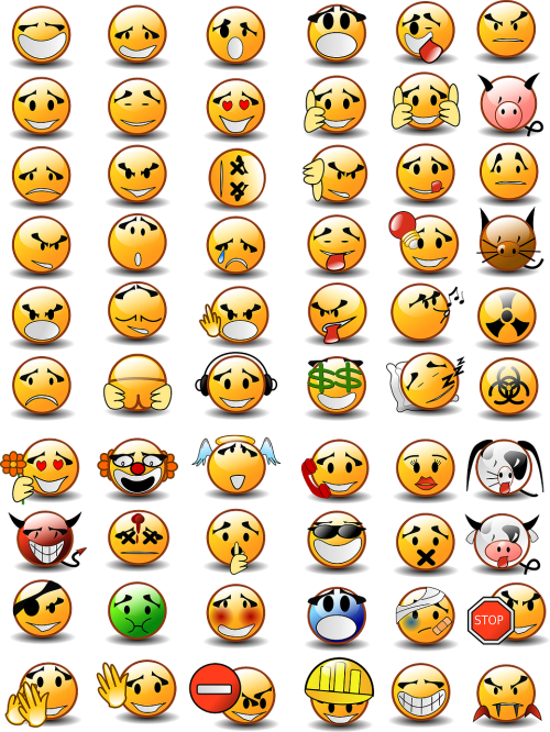 emoticons set collection