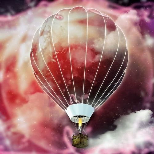 emotions hot air balloon background