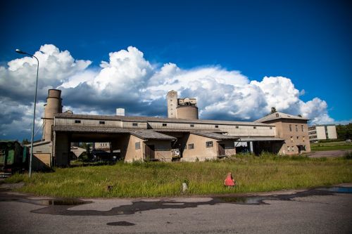 empty factory outdoors industry