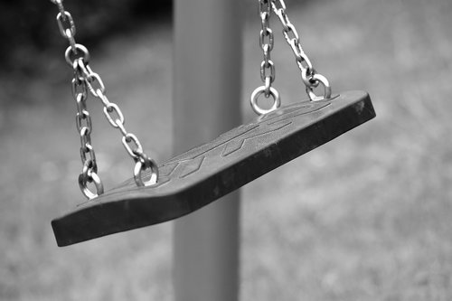 empty swing  swinging  depopulation