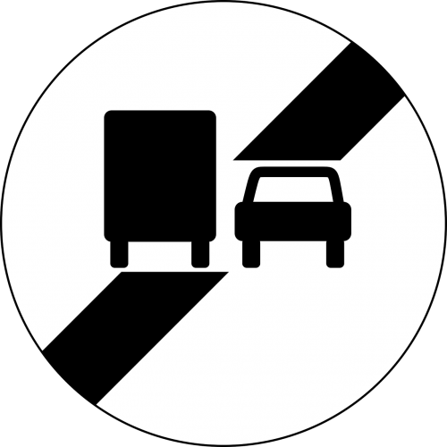 end of no overtaking by lorries overtaking lorries