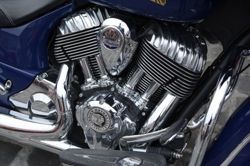 engine motorcycle chrome