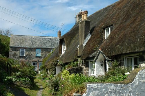england cornwall thatched roof