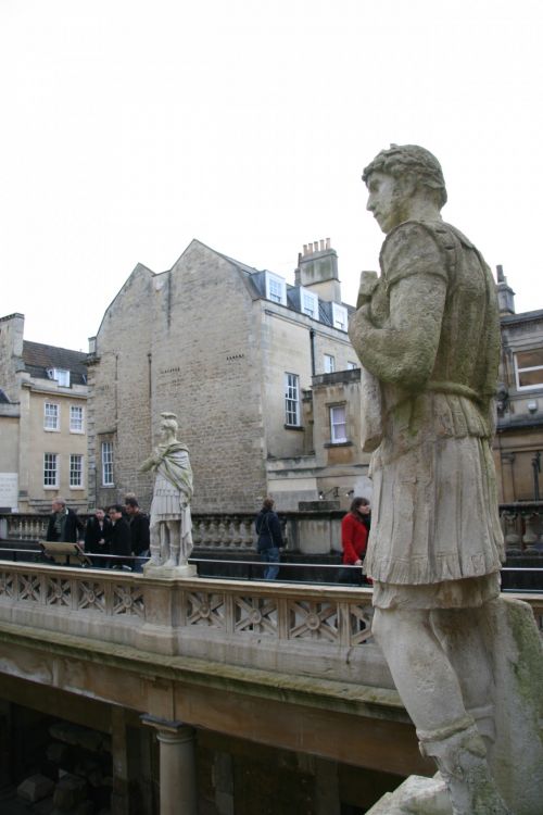 England Roman Baths Statue