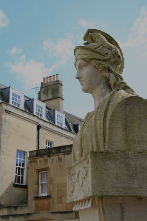 England Roman Baths Statue