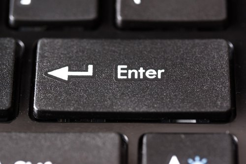 enter  keyboard  computer