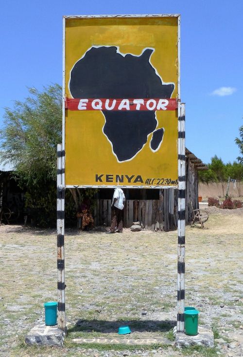 africa equator sign