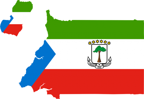 equatorial guinea flag map