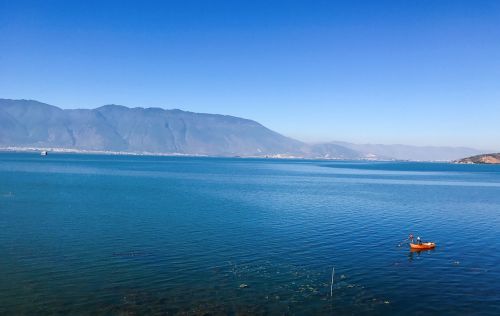 erhai lake in yunnan province double-gallery