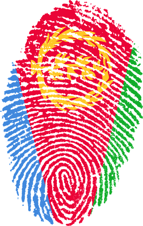 eritrea flag fingerprint