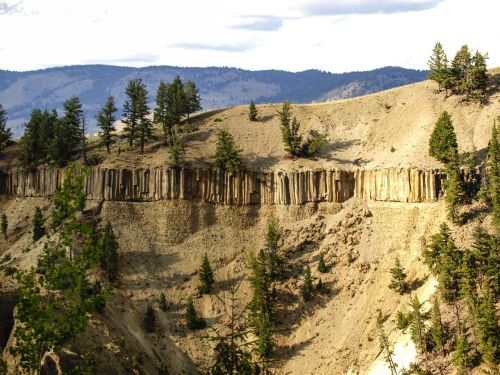 erosion yellowstone national park wyoming