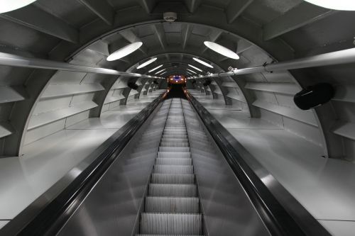 escalator atomium brussels