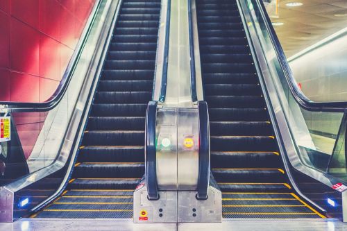 escalator subway station