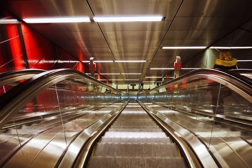 escalator  metro  stairs