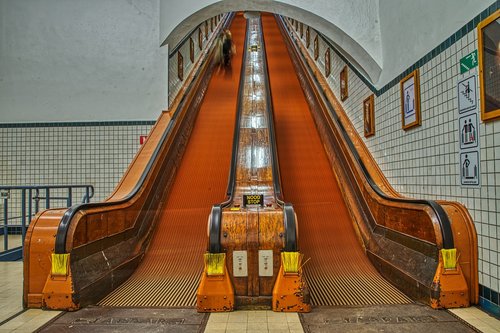 escalator  underground  urban