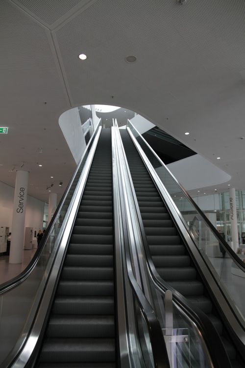 escalator moving stairs modern