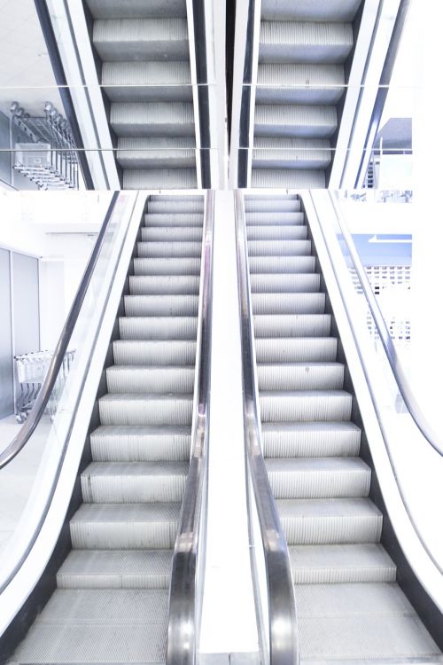 escalator stairs means of rail transport