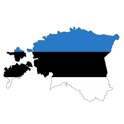 estonia map flag