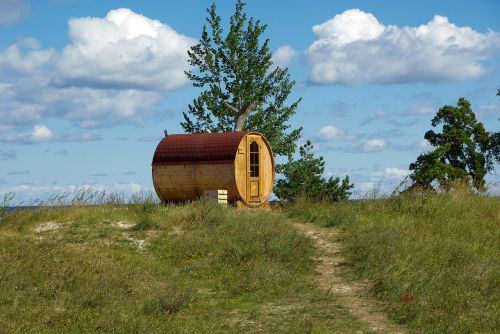 estonia sauna beach