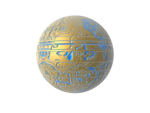 etched sphere ball