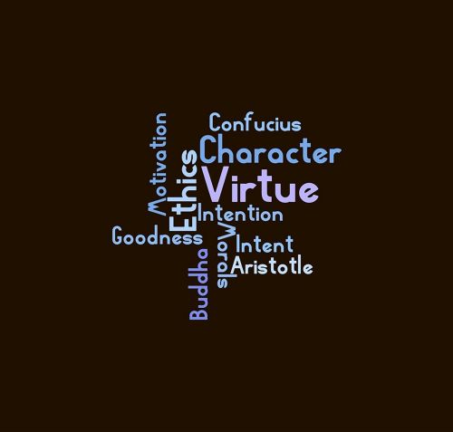 ethics wordcloud virtue