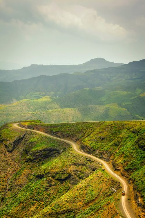 ethiopia mountains road