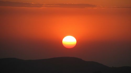 ethiopia simien national park sunset