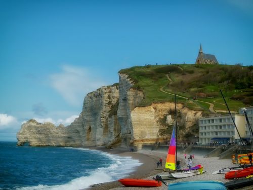 etretat france sea