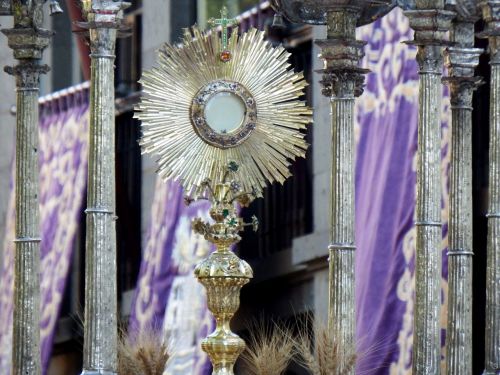 eucharist monstrance procession