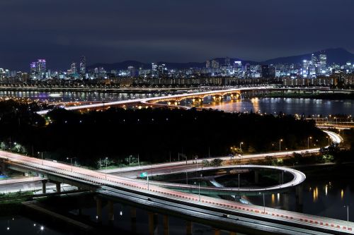 eungbongsan seongsu bridge night view