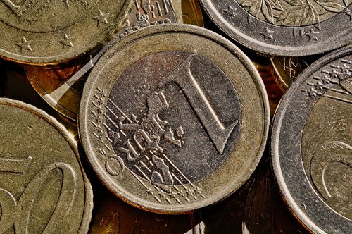 euro  coin  closeup