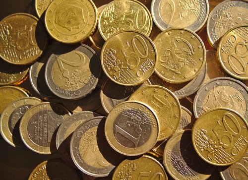 euro  coin  closeup