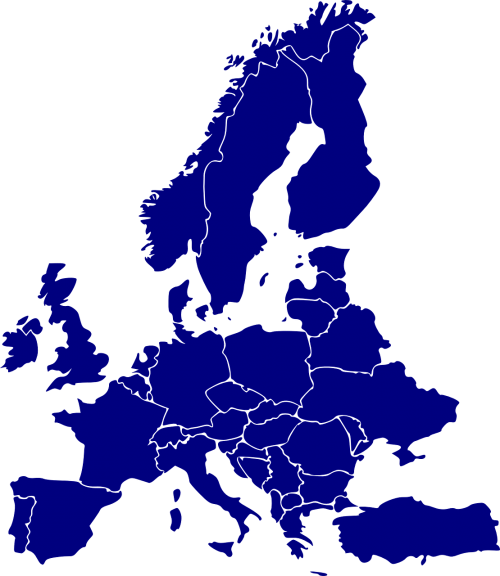 europe map skandinavia