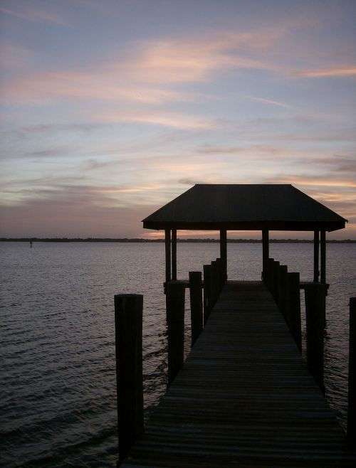 evening bridge river