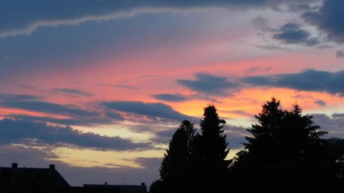 evening sky clouds