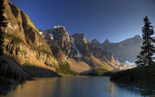 evening mountain sky