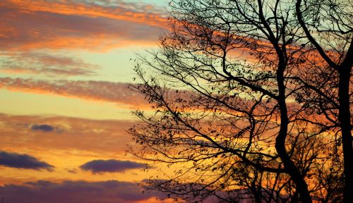 evening sky fall