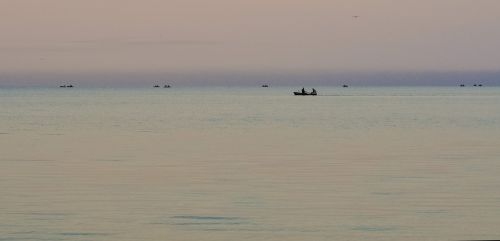 evening horizon sea