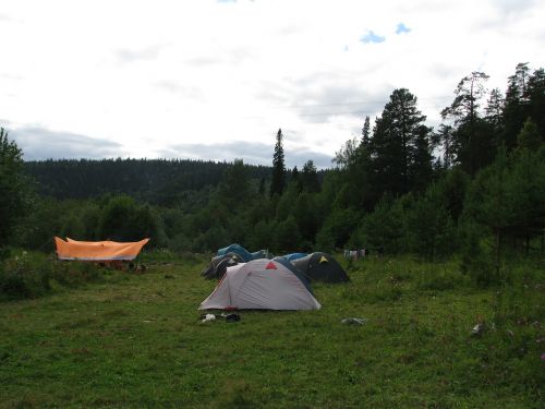 evening parking camp