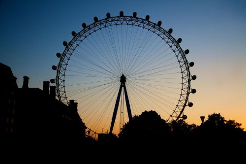 evening sunset wheel