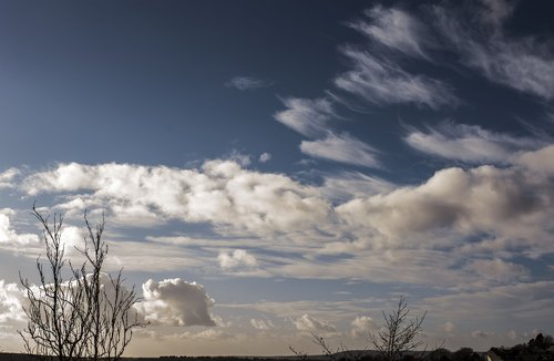 evening  winter  sky