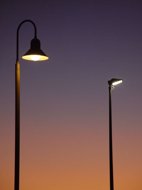 evening lights street