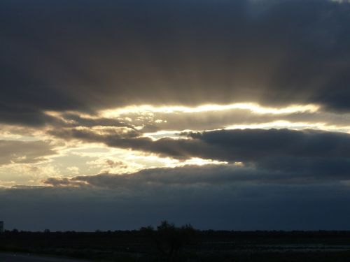 evening clouds wolkenspiel