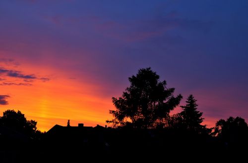 evening twilight sky