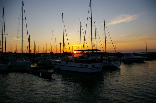 evening sunset sail